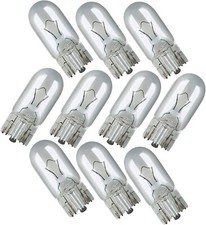 10 X 501 Capless Sidelight Car Bulb Bulbs Interior Number Plate Side Light 12V