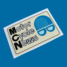 MCN Motor Cycle News Motorbike Superbike Championship TT  Vinyl Sticker Oil Can