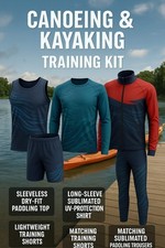 Canoeing Kayaking Training Kit – Dry-Fit Top, UV Shirt, Jacket | Paddling Gear