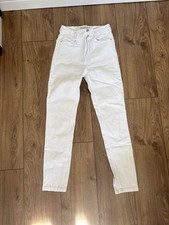 White Zara Denim Jeans, Size