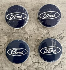4 x Navy FORD CENTRE CAPS 54MM