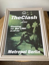 The Clash Live Gig Poster Metropol Berlin