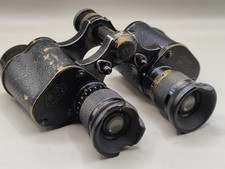 WW1 / Early E Leitz Wetzlar 6x L16 140 = 8 Degrees Binoculars. Serial 109487
