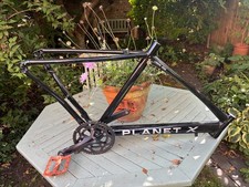 Planet X London Road Bike Frame Medium/ Gloss Black New + Shimona 105 Crankset