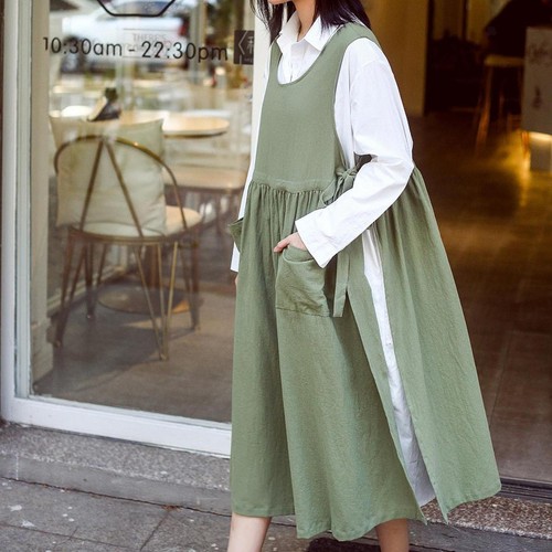 Women apron pinafore dress - apron,