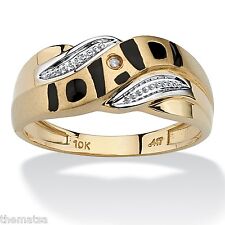 10K YELLOW GOLD DIAMOND ACCENT