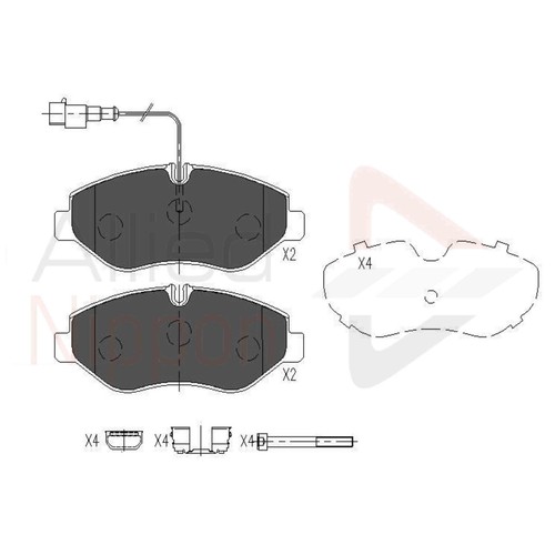 Brake pads set - brake, for