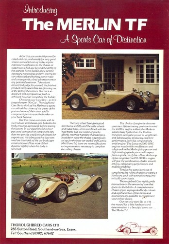 Merlin thoroughbred cars - merlin,