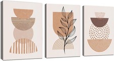 Wall Art Set of 3 Abstract