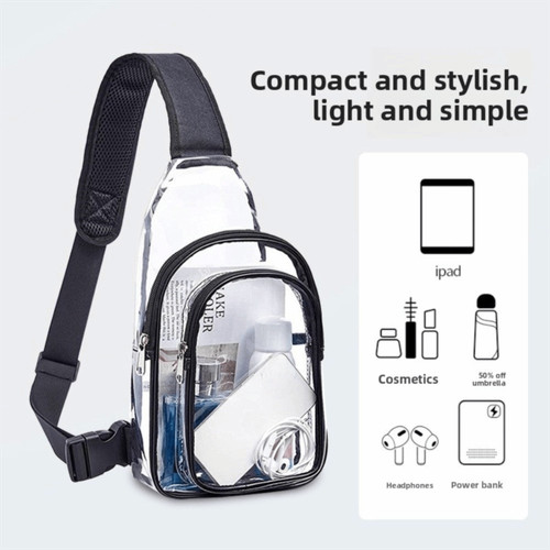 Chest bags pvc transparent bag - chest,
