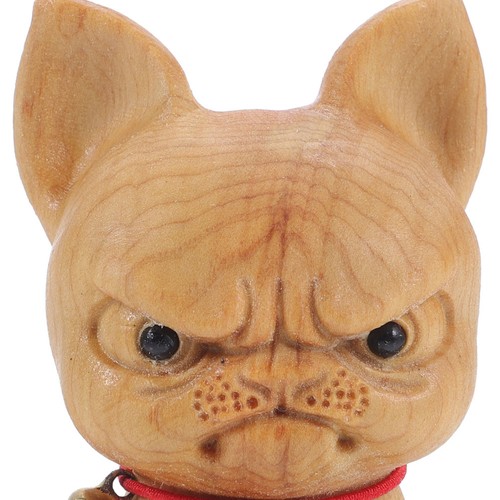 Wood carved animal figurine - carved,