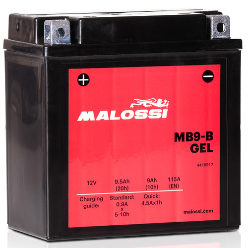 Malossi yb9 gel battery - yb9-b,