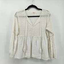 World Market Eyelet Tunic Top
