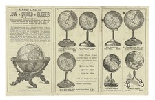 A New Line of Low Priced Globes / 1889 Ephemera