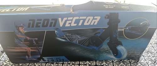Neon vector scooter - scooter, led