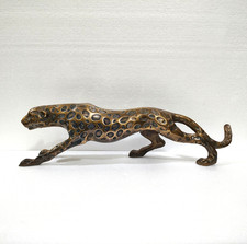 Large Leopard Metal Statue