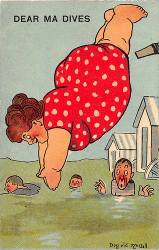 Postcard donald mcgill - postcard, fat