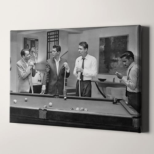 The rat pack playing pool - the,