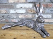 Large laying hare ornament - large,