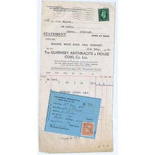 GUERNSEY Anthracite & House Coal Co Ltd, Braye Road, Vale, Billhead 1940