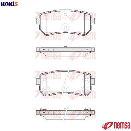 Brake pad set disc - pad,