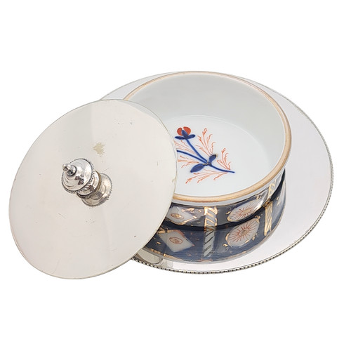 Imari porcelain dish silver - imari, &