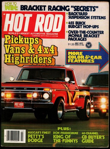 July 1977 hot rod magazine - july,