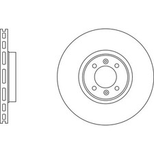 2x Brake Discs Vented For