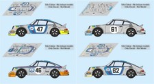 Decals Porsche 911 Carrera RSR Le Mans 1973 1:32 1:43 1:24 1:18 Test decals