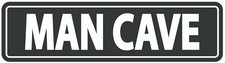 MAN CAVE Sign Symbol Wall