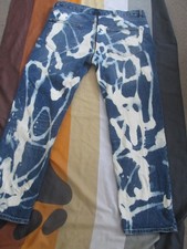 FU   MENS REAR ZIP SKINHEAD BLEACHERS JEANS   FETISH    38" WAIST