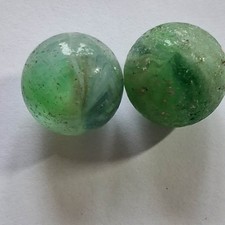 2 x Large Vintage glass