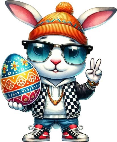 Easter hip hop bunny - easter,