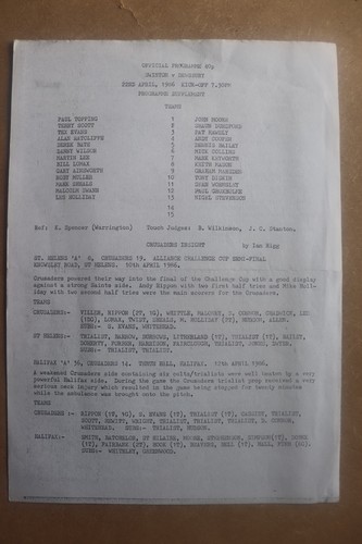 Swinton dewsbury 1986 rugby - v,