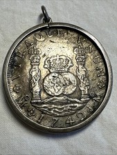 antique 1742 Shipwreck 8 Reales Pillar Dollar silver coin pirate Hollandia