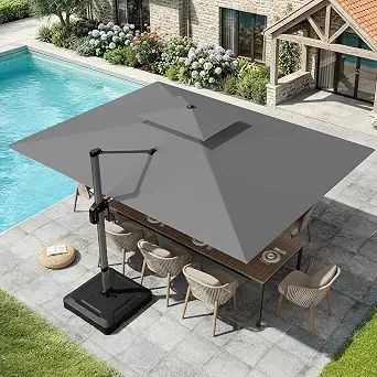 Rectangular cantilever parasol - rectangular,