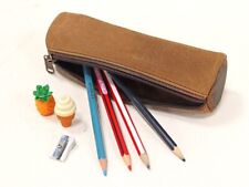 Canvas and Leather Pencil Case