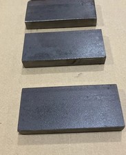 3 X Mild steel plate, Flat,Sheet Steel. 15mm Thick. 100mm X 46mm