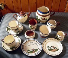 13 item Tea Set Torquay Ware