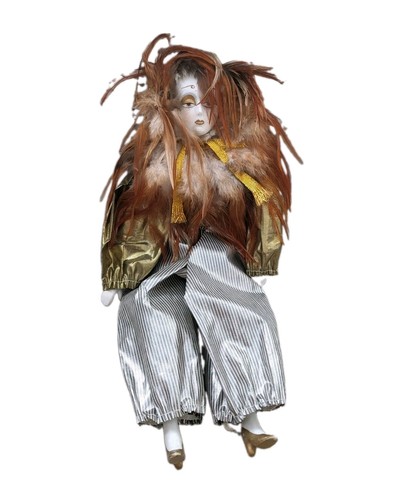 Vintage porcelain jester - vintage,