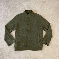 Hackett Mens Green Lambskin