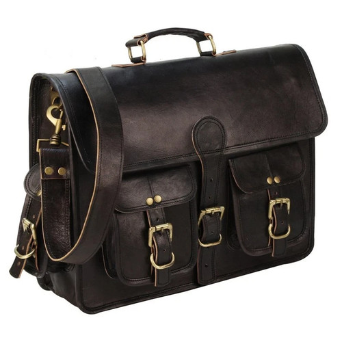 Men genuine leather bag - leather,