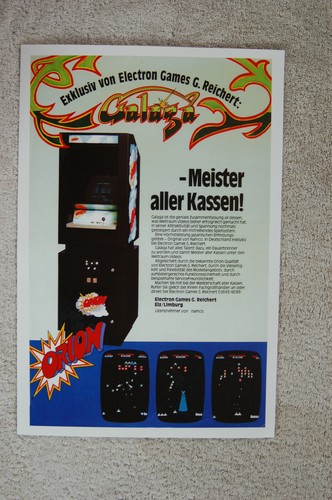 Galaga arcade flyer - galaga,
