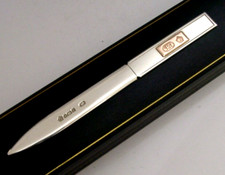 RARE WELSH CLOGAU GOLD & SOLID STERLING SILVER LETTER OPENER 1997 BOXED