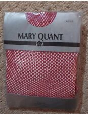 Mary Quant Vintage Red Christmas Sparkle Fishnet Tights One size - NEW & SEALED
