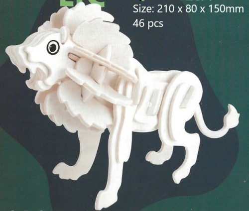 Lion panthera jigsaw - 3d,