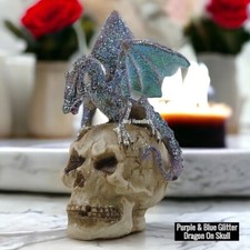 Dragon On Skull Purple Blue