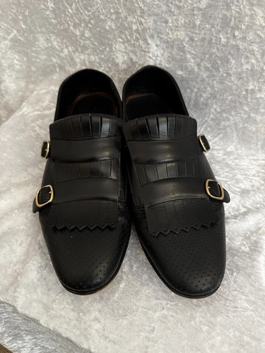 Santoni italian leather - leather, double