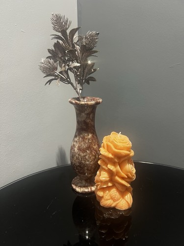 Peach rose shaped decorative - peach,