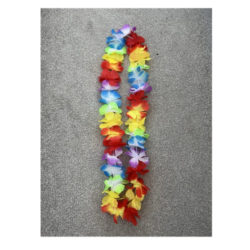 Multi colour hawaiian fabric - multi,